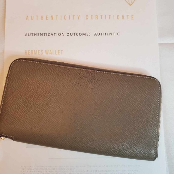 *HP* Hermes Azap Long Silk-Inn Zip Around Epson Leather Wallet - Picture 12 of 12